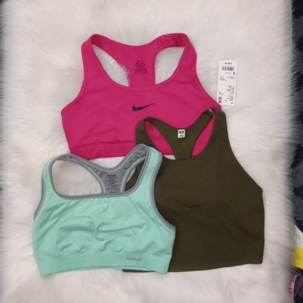 Nike / Uni Qlo Sports Bra Bundle Size S - Picture 2 of 11